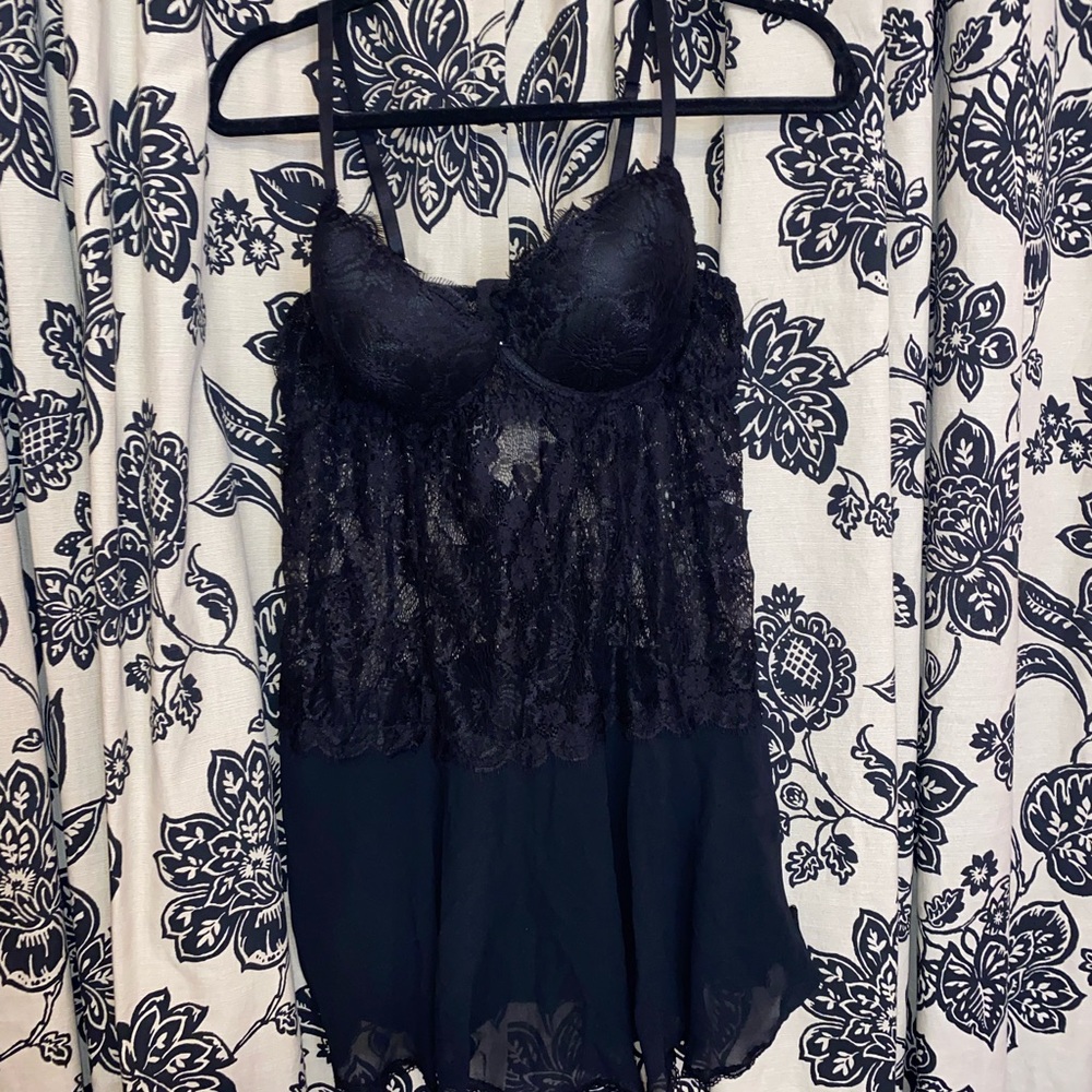 Black Push Up Lingerie Top